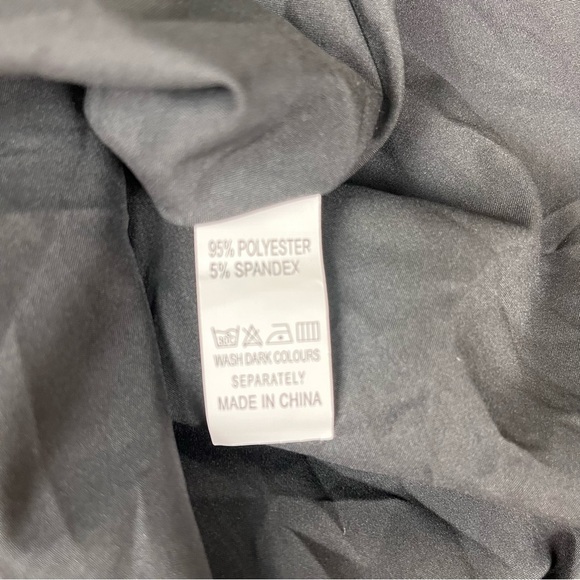 DALIA Macphee Floral Pleated Long Sleeve‎ Midi Dress Black Size 3x New - Picture 9 of 15